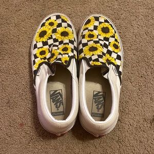 sunflower vans womens size 8.5
